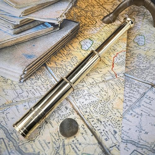 Personalized Brass Telescope - Vintage Nautical Spyglass with Custom Engraving