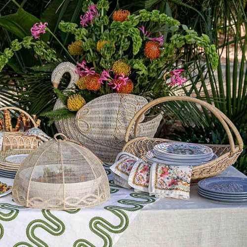 Juliska Provence Rattan Medium Urn Whitewash