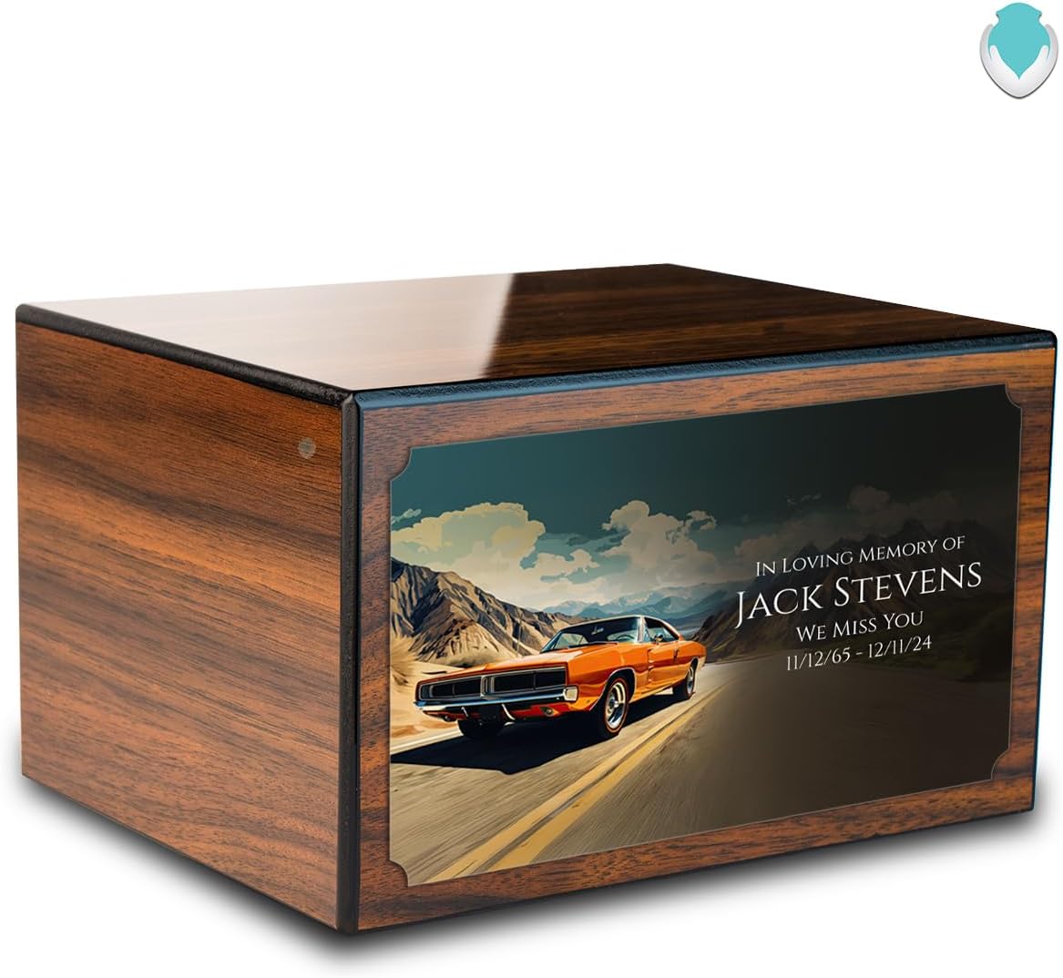 GetUrns Heritage Classic Car Ashes Urn Walnut Wood