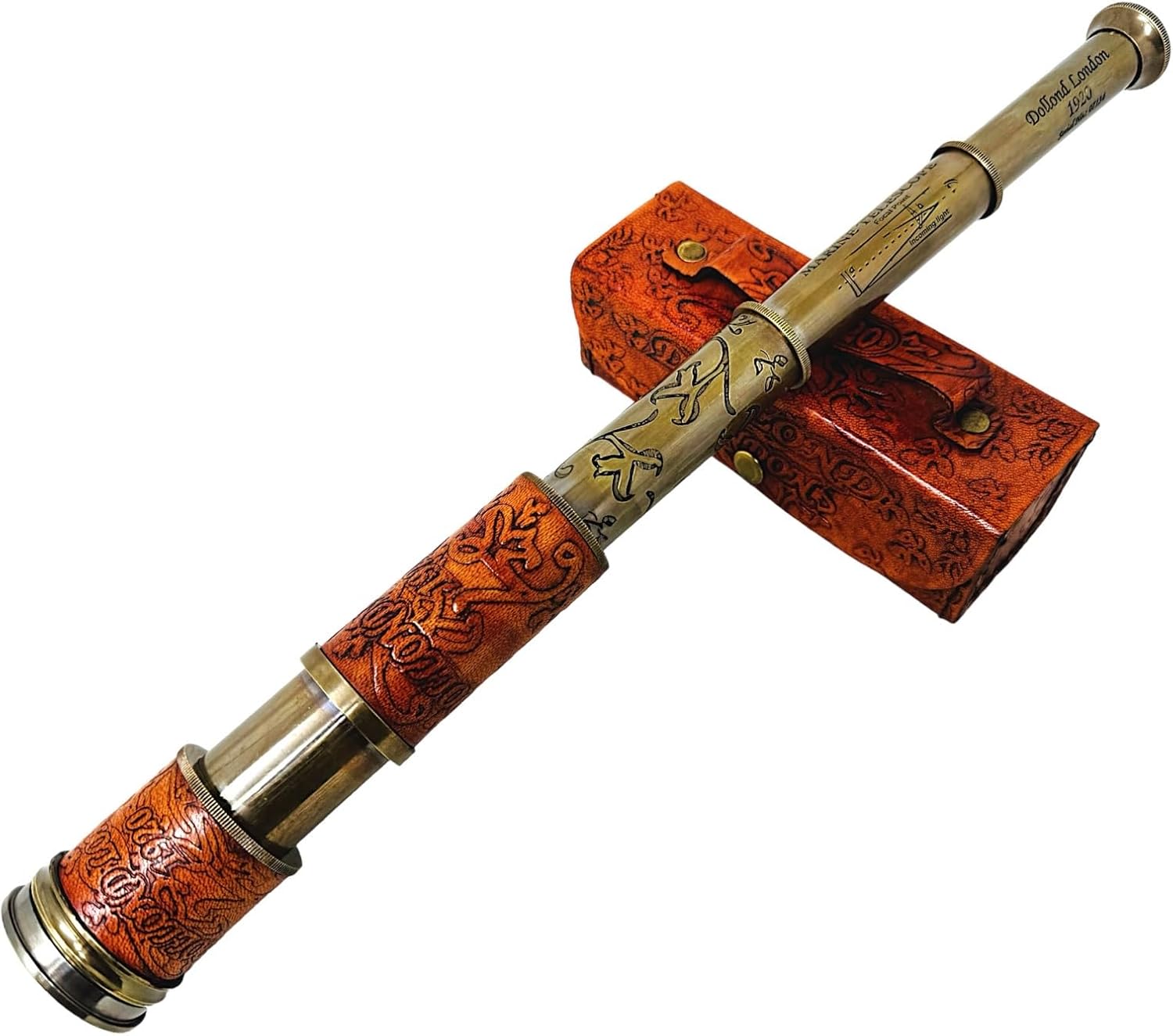 Brass Nautical Telescope Handheld Vintage Decorative Spy Glass