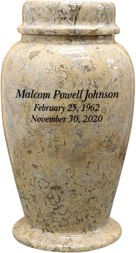 Decorative Marble Cremation Urn for Children or Small Pets