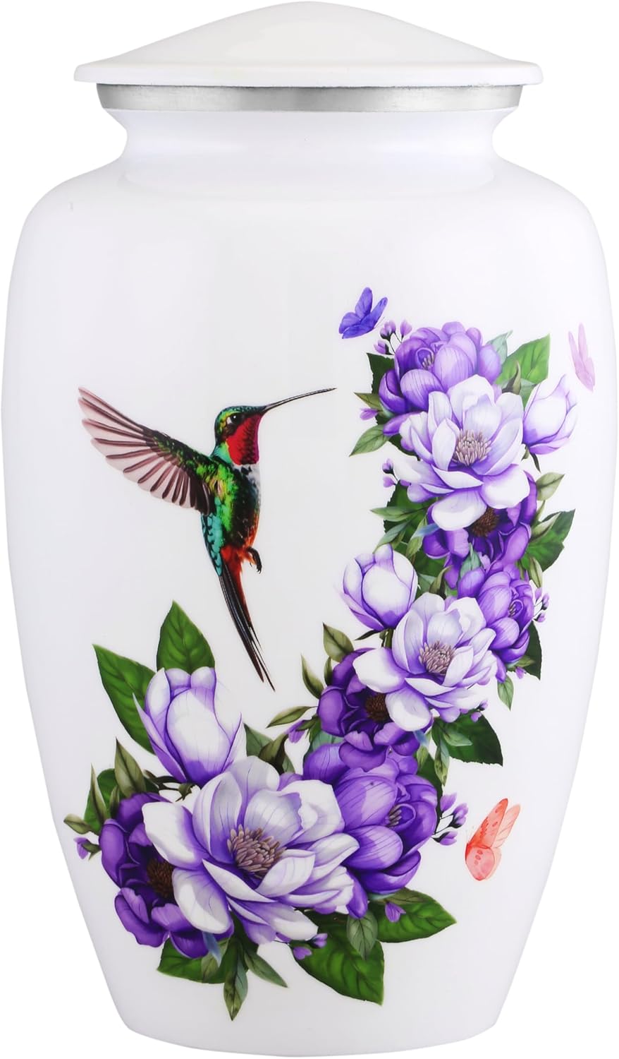 Humming Bird with Magnolia Flower Cremation Urn for Human Ashes - Decorative Urn for Adults