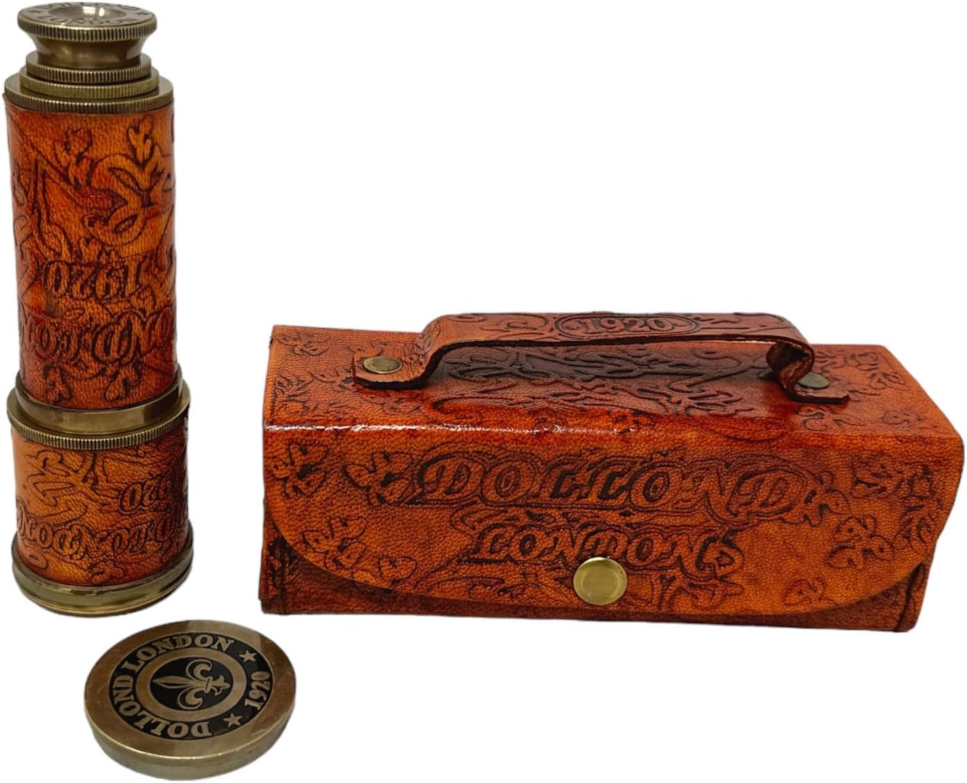 Brass Nautical Telescope Handheld Vintage Decorative Spy Glass