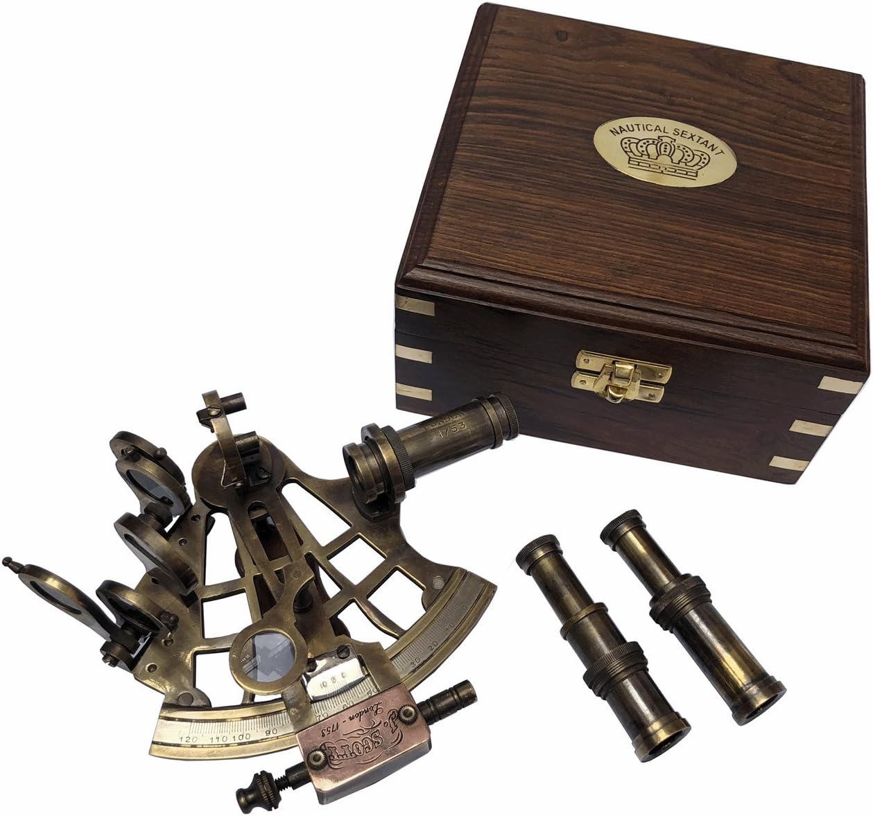 A S Handicrafts Brass Nautical Sextant Vintage Astrolabe