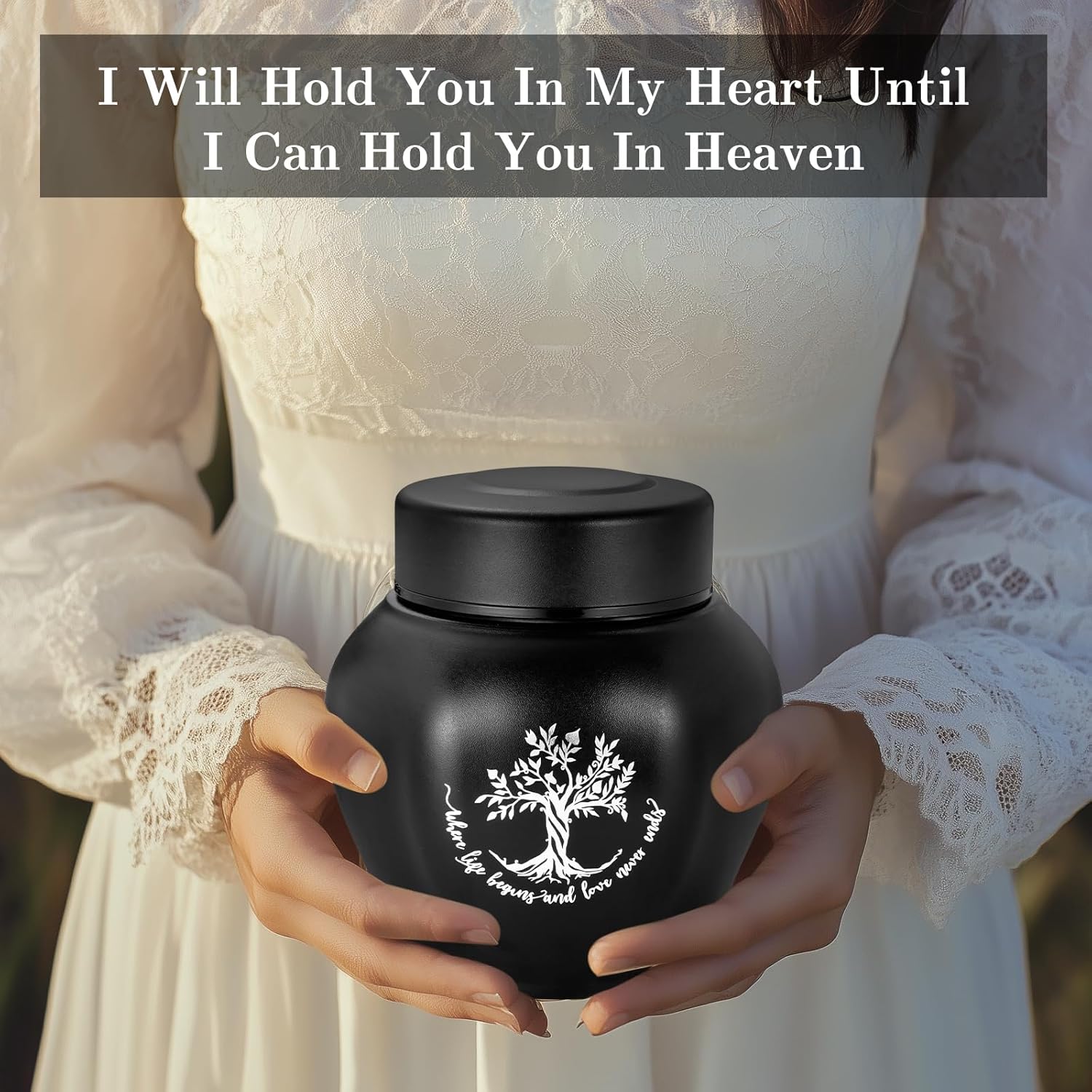 SOITIS Small Urns for Human Ashes - Cremation Urns for Funeral or Home