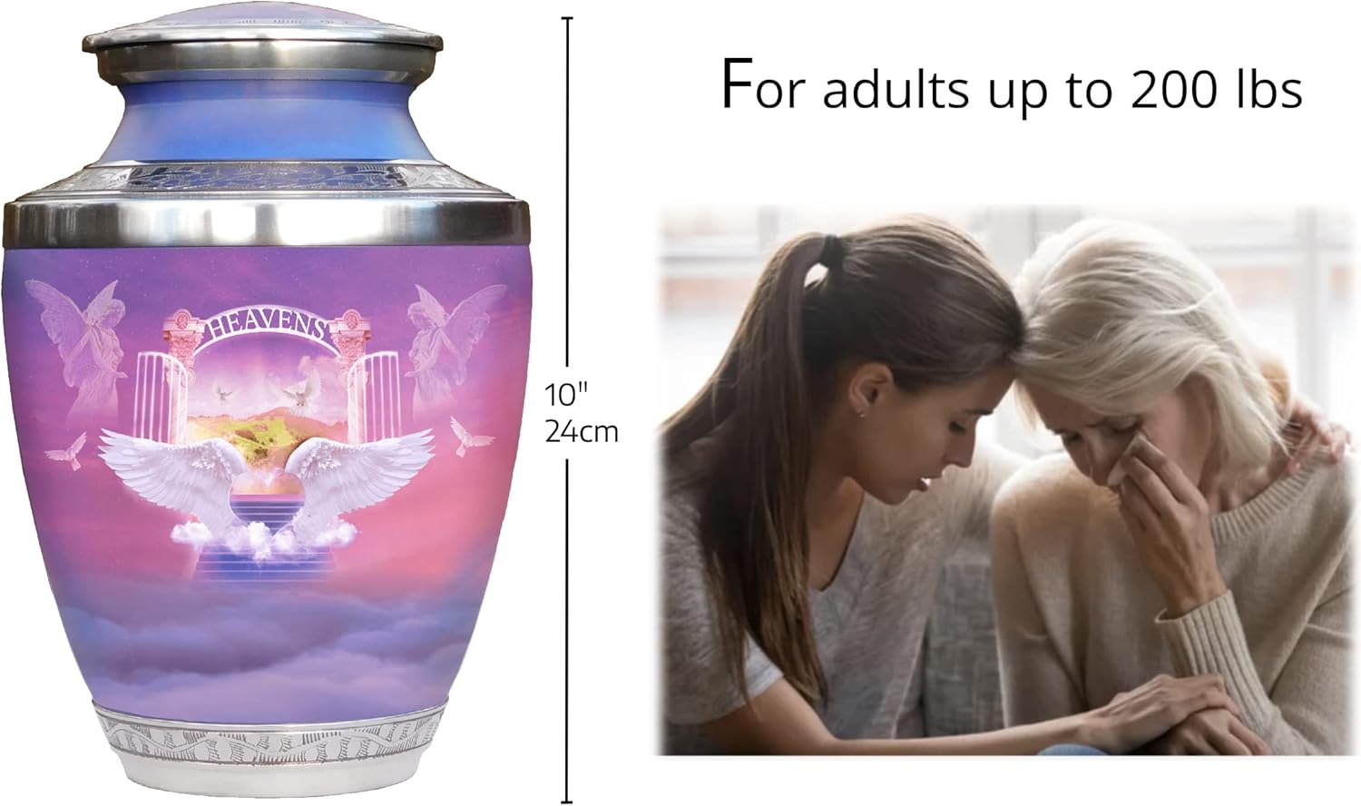 Angelic Cremation Urns for Ashes - Heavenly Decorative Urns for Men and Women