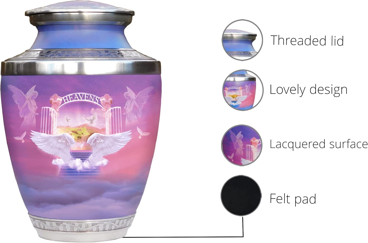 Angelic Cremation Urns for Ashes - Heavenly Decorative Urns for Men and Women