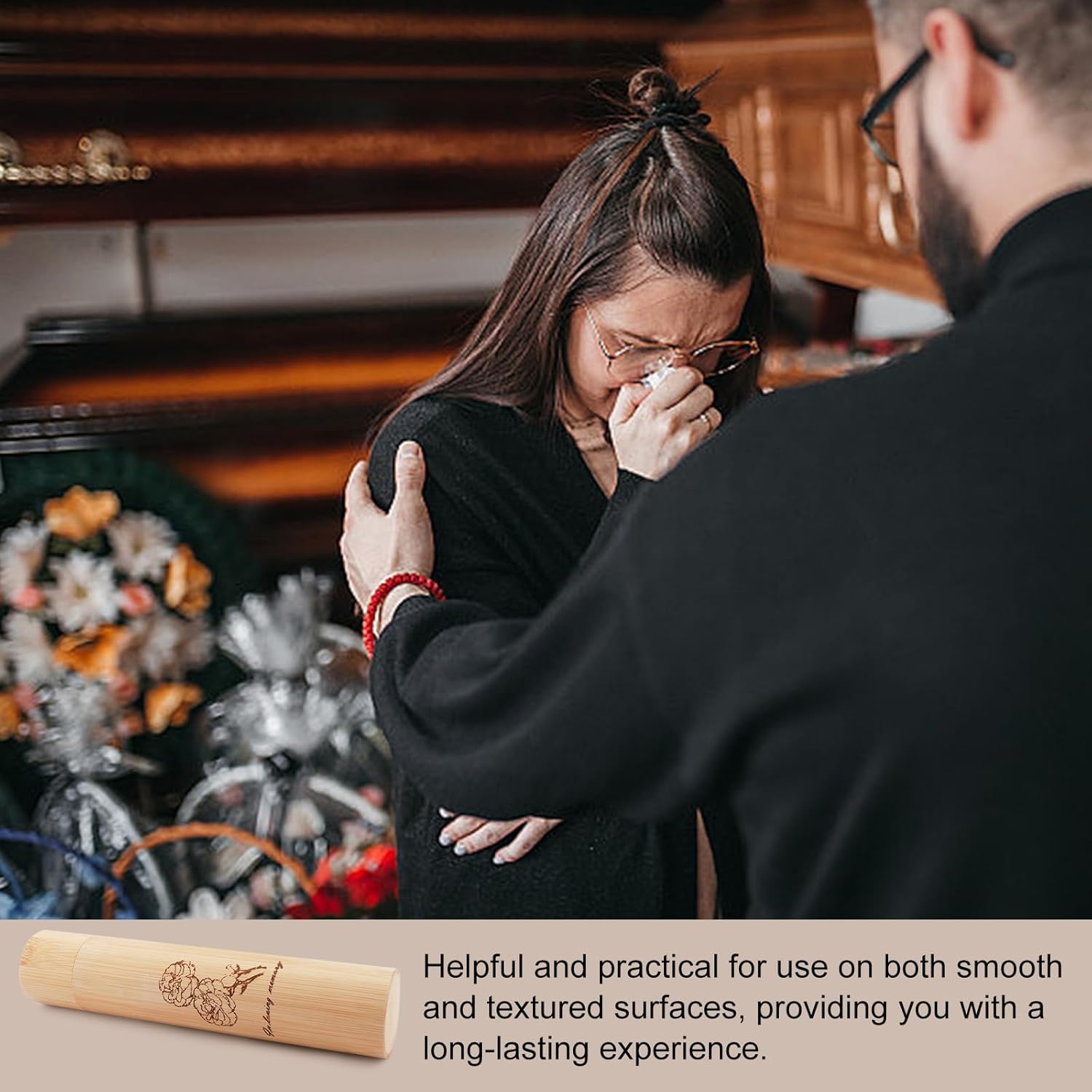 Set of 4 Biodegradable Bamboo Scattering Urns for Human Ashes - Tree of Life