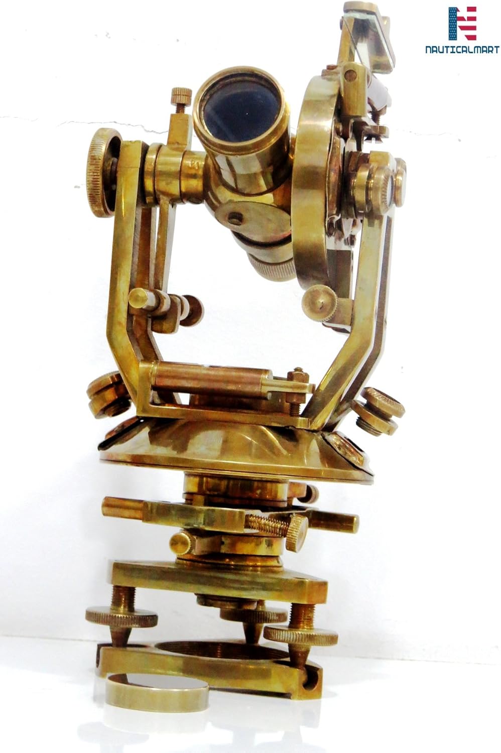 Brass Theodolite 10 Inch Vintage Nautical Decor