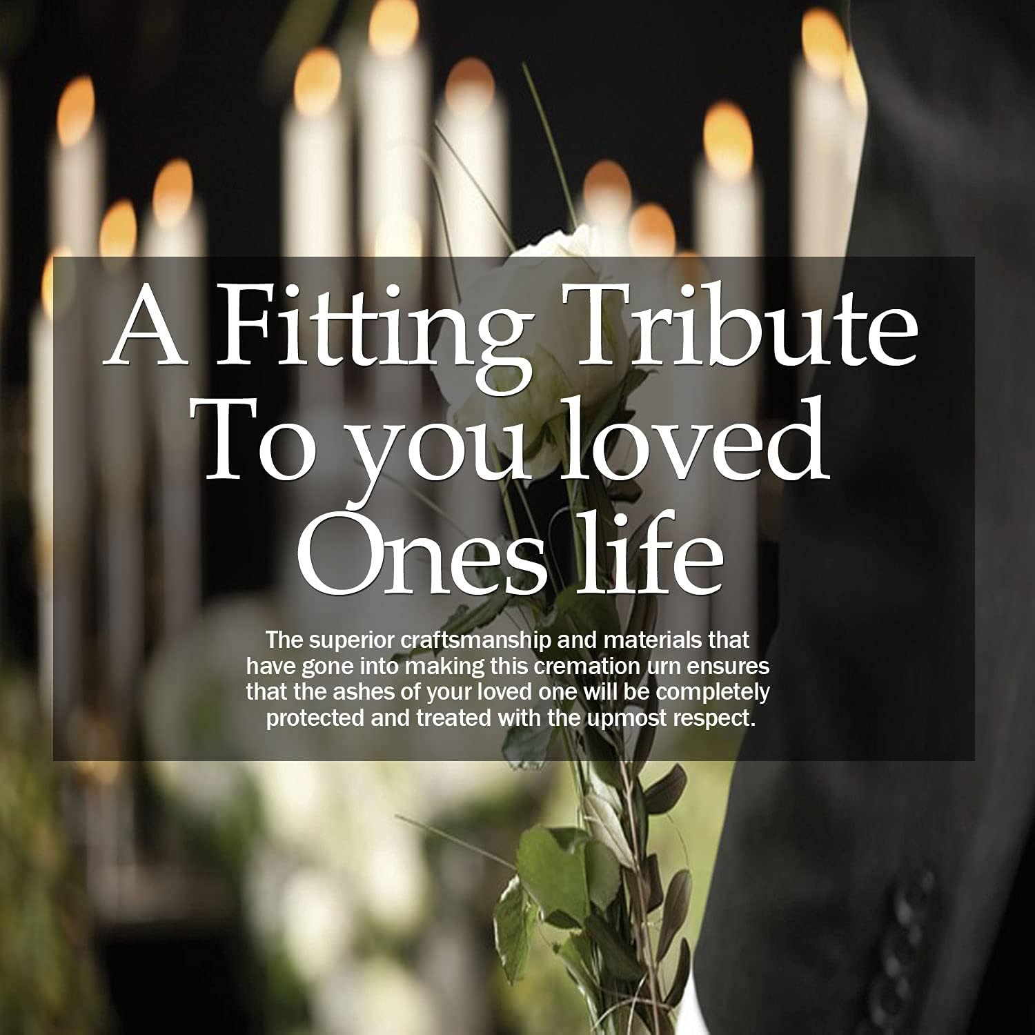 LETUSTO Cremation Urn for Adult Ashes Handcrafted Decorative Urn with Velvet Bag