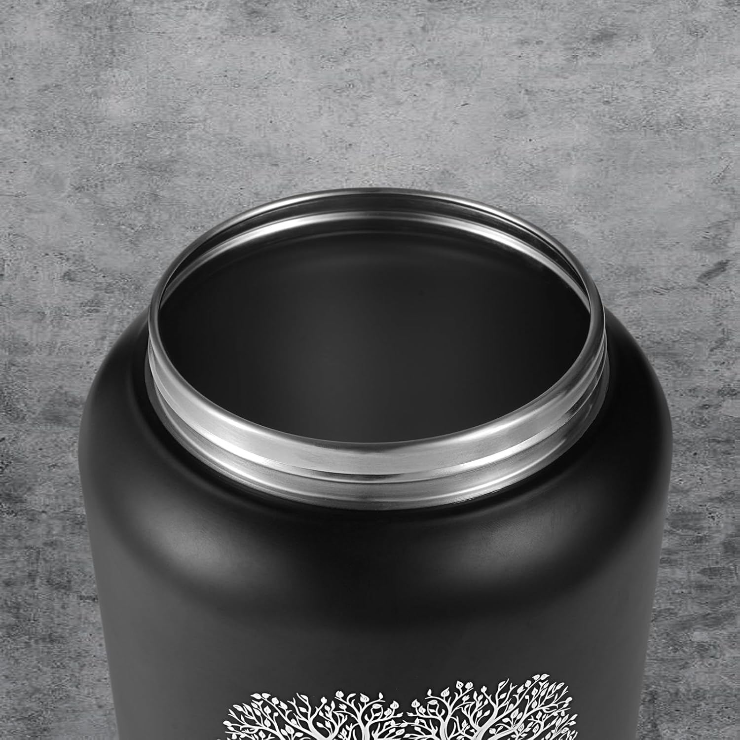 Cremation Urn for Adult Male Ashes - 200 Cubic Inches Stainless Steel Urn with Tree of Life Design