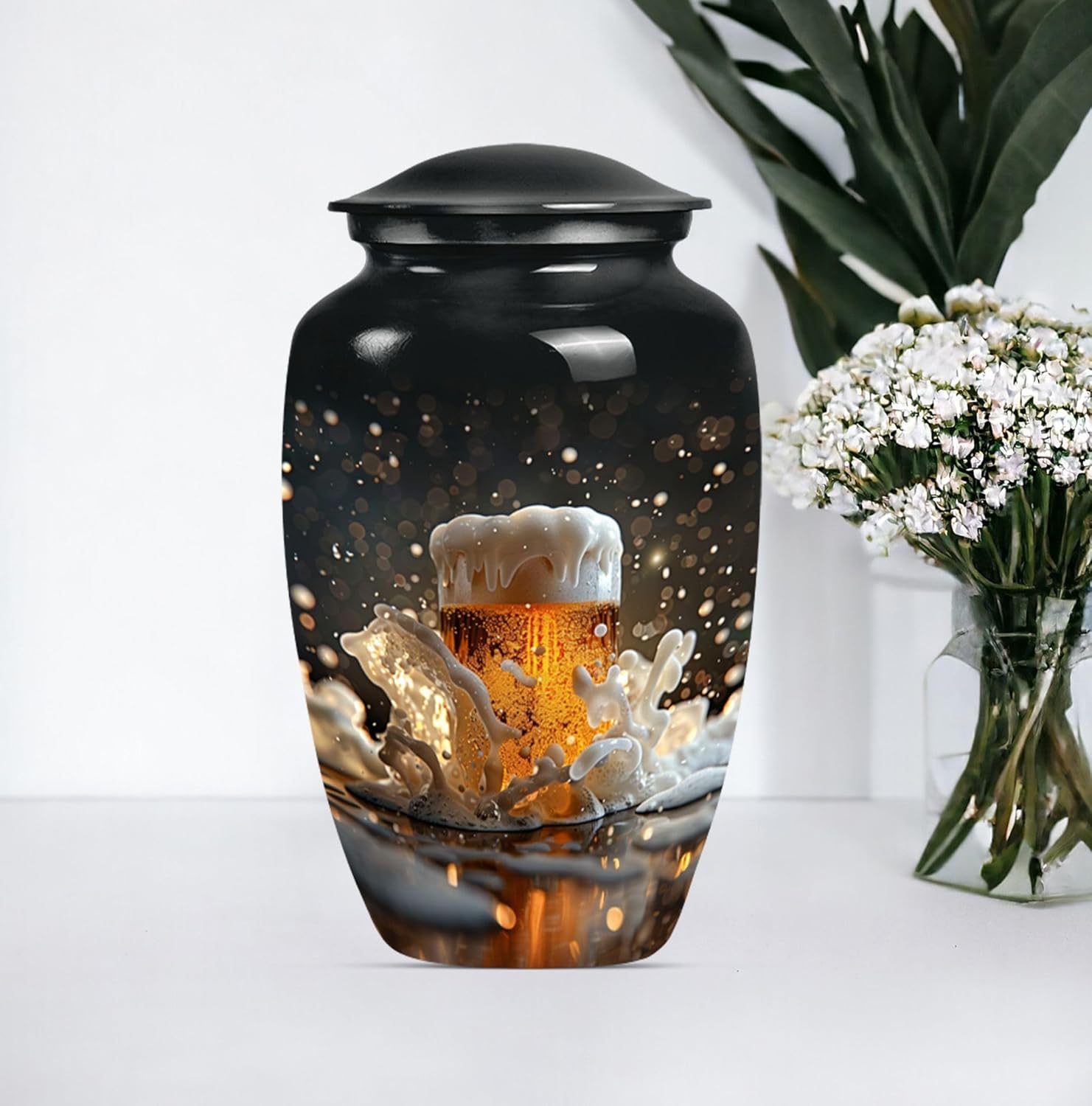 10 Inch Cremation Urn for Human Ashes - Decorative Urn for Adult