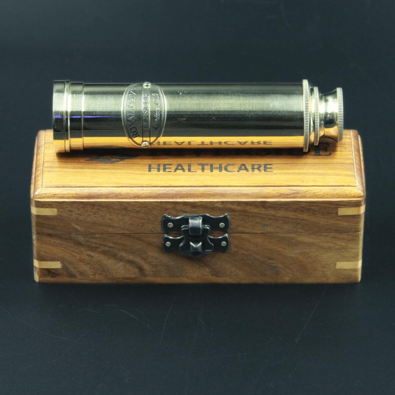 Personalized Brass Telescope - Vintage Nautical Spyglass with Custom Engraving