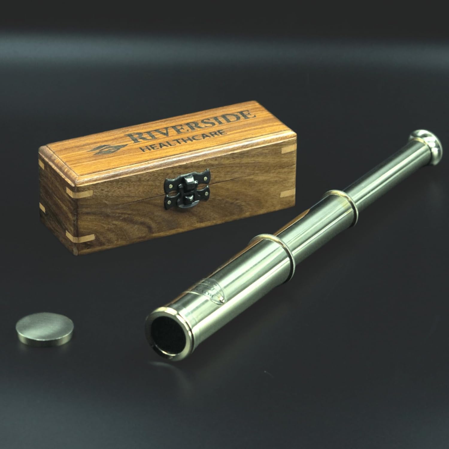 Personalized Brass Telescope - Vintage Nautical Spyglass with Custom Engraving