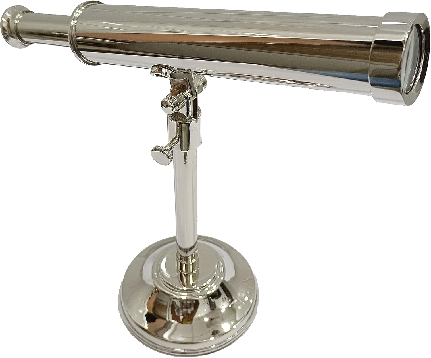 Nautical Brass Telescope with Nickel Finish Vintage Look