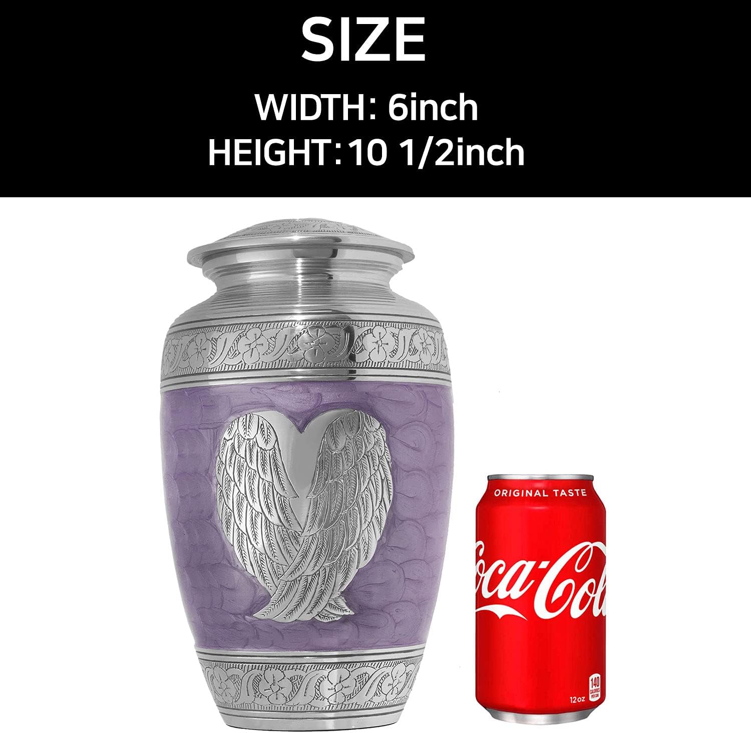 LETUSTO Cremation Urn for Adult Ashes Handcrafted Decorative Urn with Velvet Bag