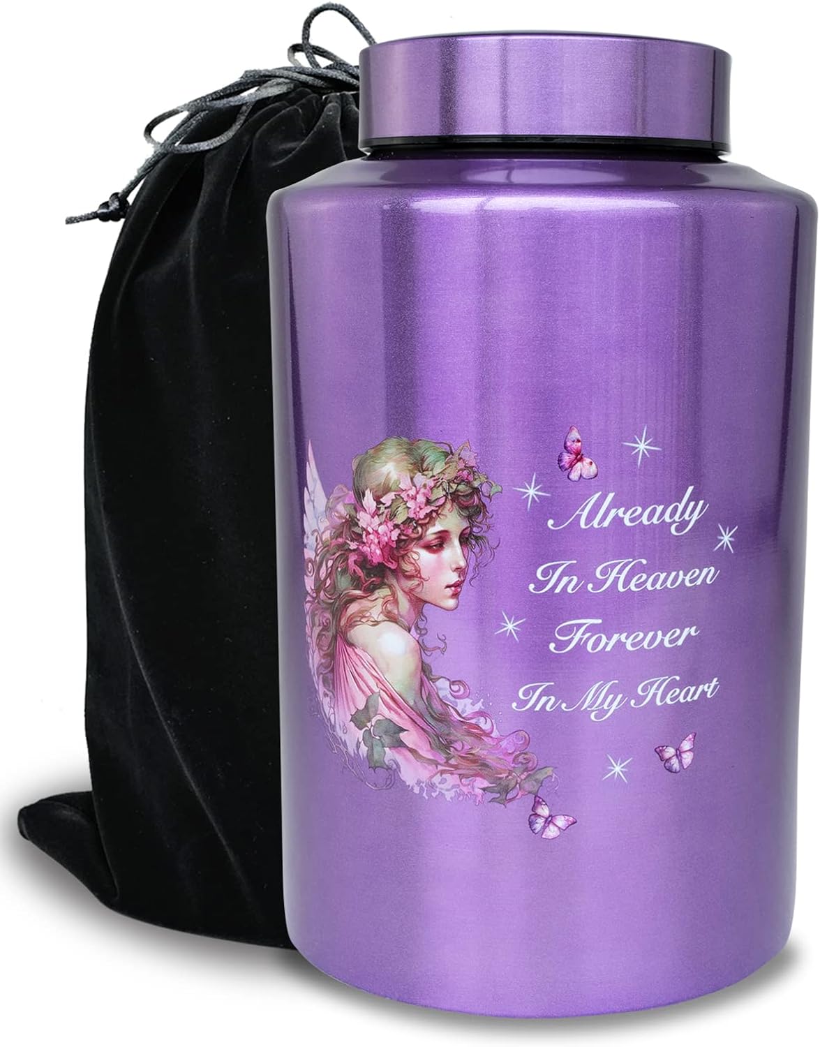 220 Lbs Large Cremation Urn for Adult Ashes Fairy Decorative Urn