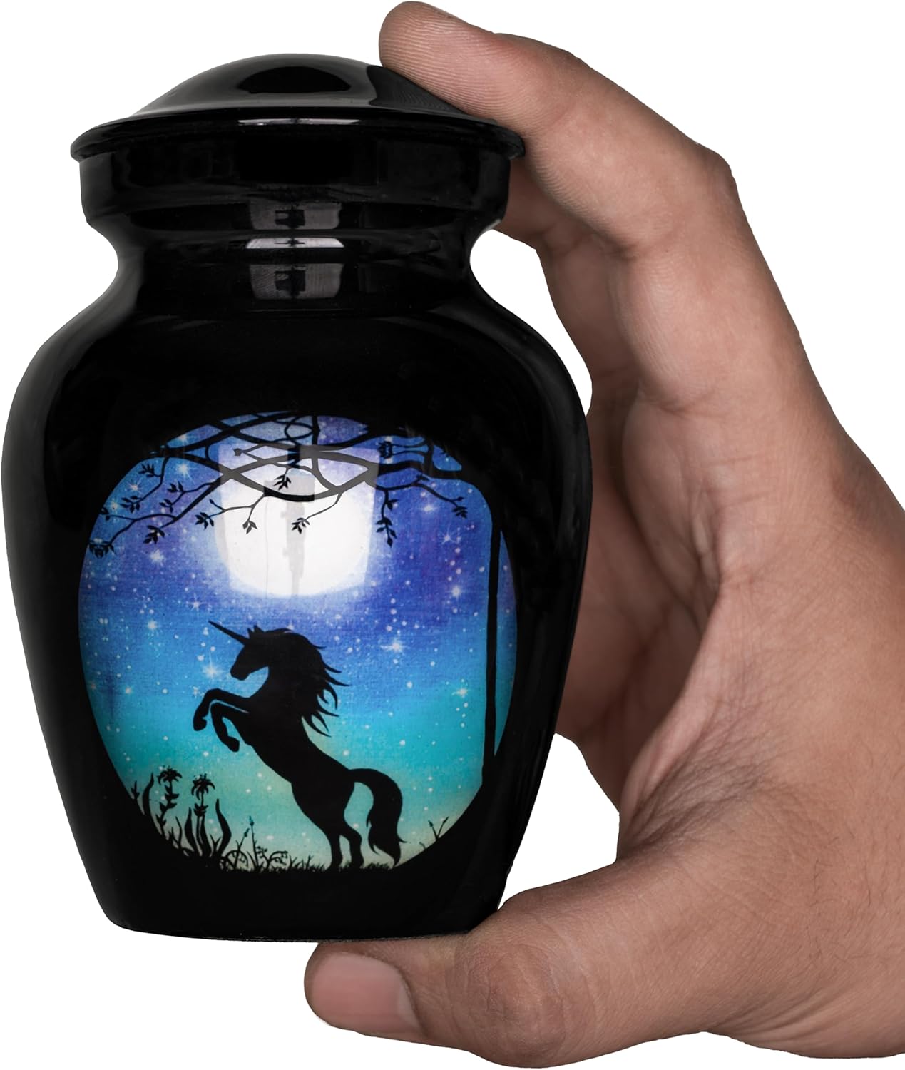 Small Urns for Human Ashes Keepsake - Unicorn Urn for Adult Man Woman Mini Urn