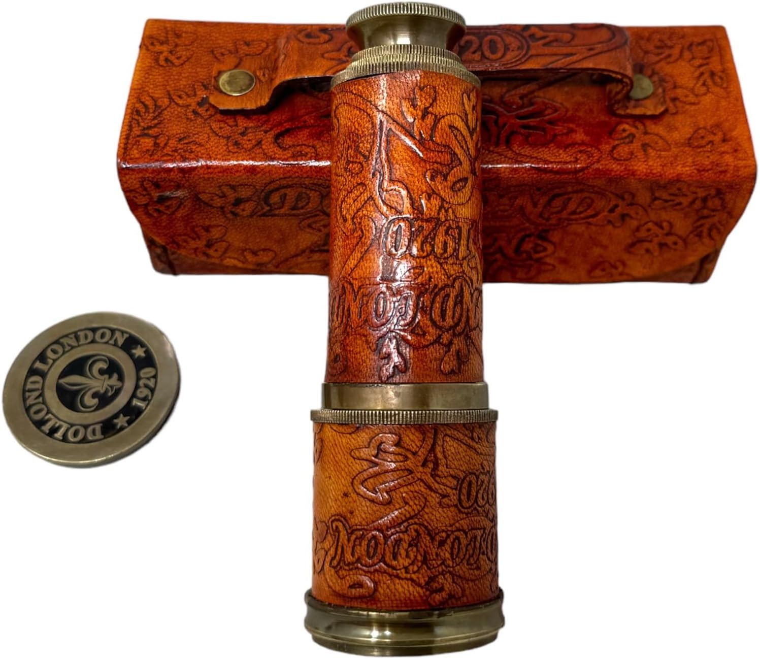 Brass Nautical Telescope Handheld Vintage Decorative Spy Glass