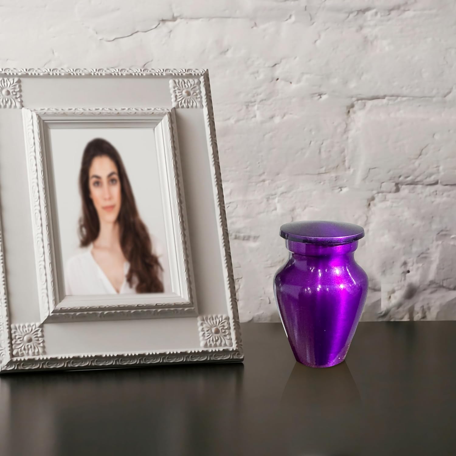 Mini Urns for Cremation Ashes Decorative Keepsake Urn 3 Inch Magenta