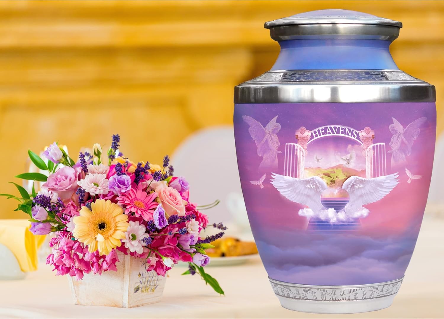 Angelic Cremation Urns for Ashes - Heavenly Decorative Urns for Men and Women
