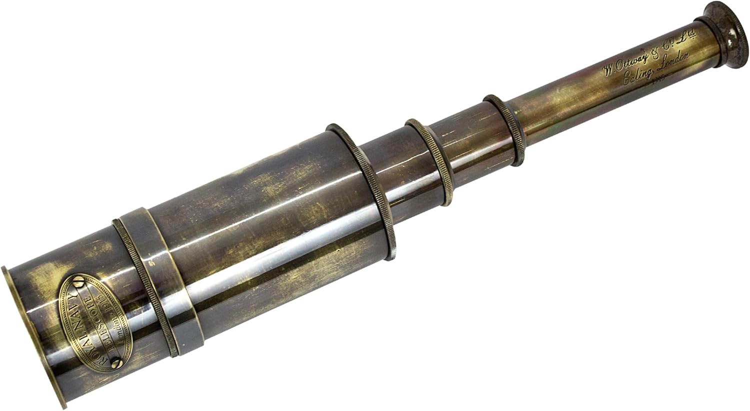 Brass Nautical Telescope 16 Inch Vintage Spyglass with 15x Magnification