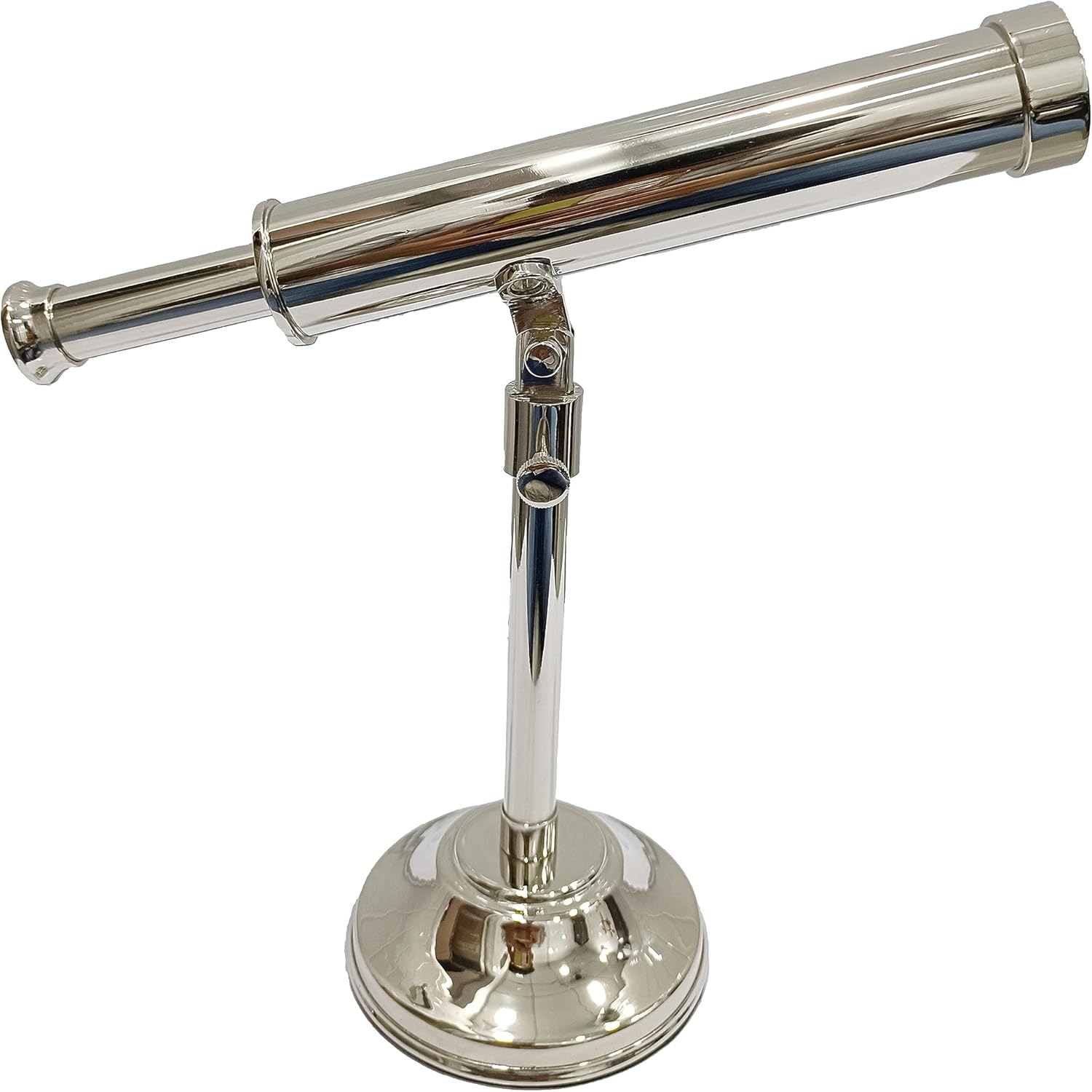 Nautical Brass Telescope with Nickel Finish Vintage Look