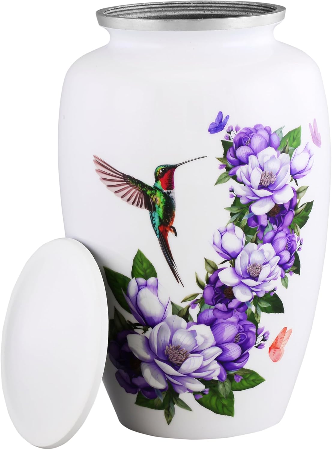 Humming Bird with Magnolia Flower Cremation Urn for Human Ashes - Decorative Urn for Adults