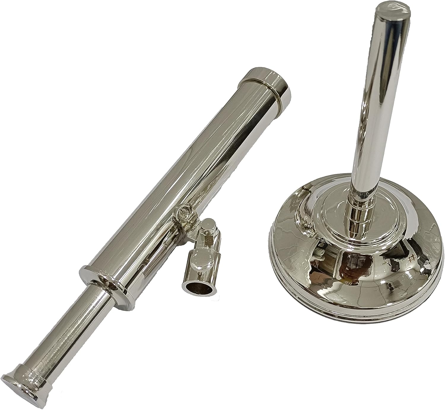 Nautical Brass Telescope with Nickel Finish Vintage Look