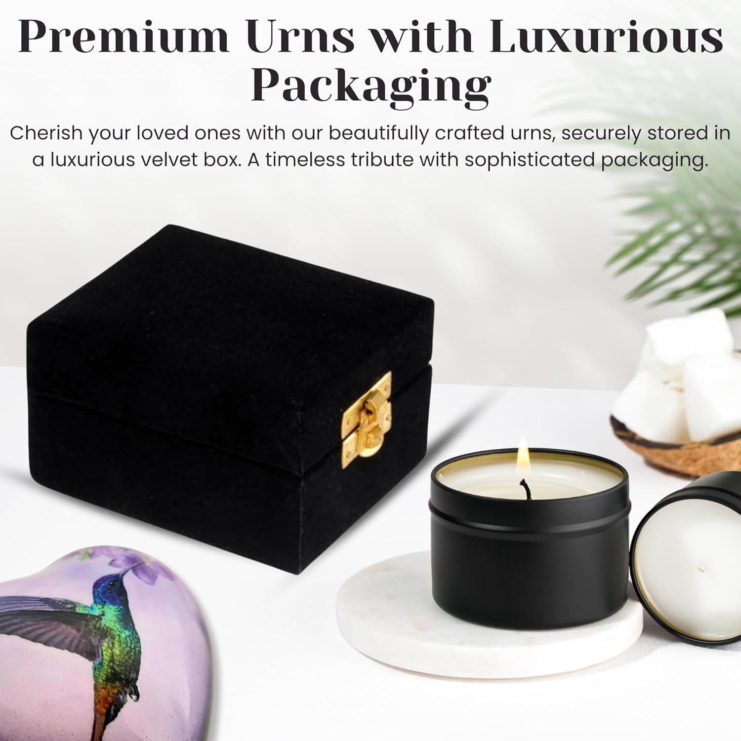 Heart Shape Keepsake Cremation Urn for Ashes Metal Mini Urn for Humans or Pets