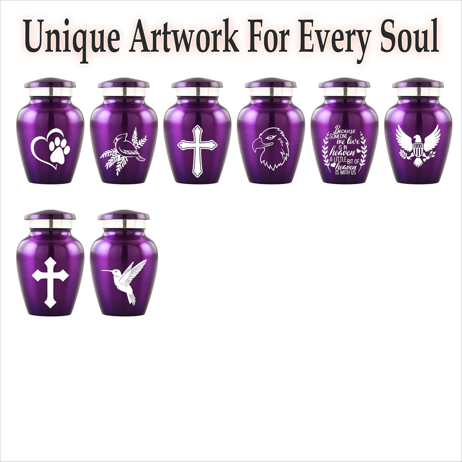 Personalized Engraving Hummingbird Cremation Urn - Decorative Keepsake for Human Ashes