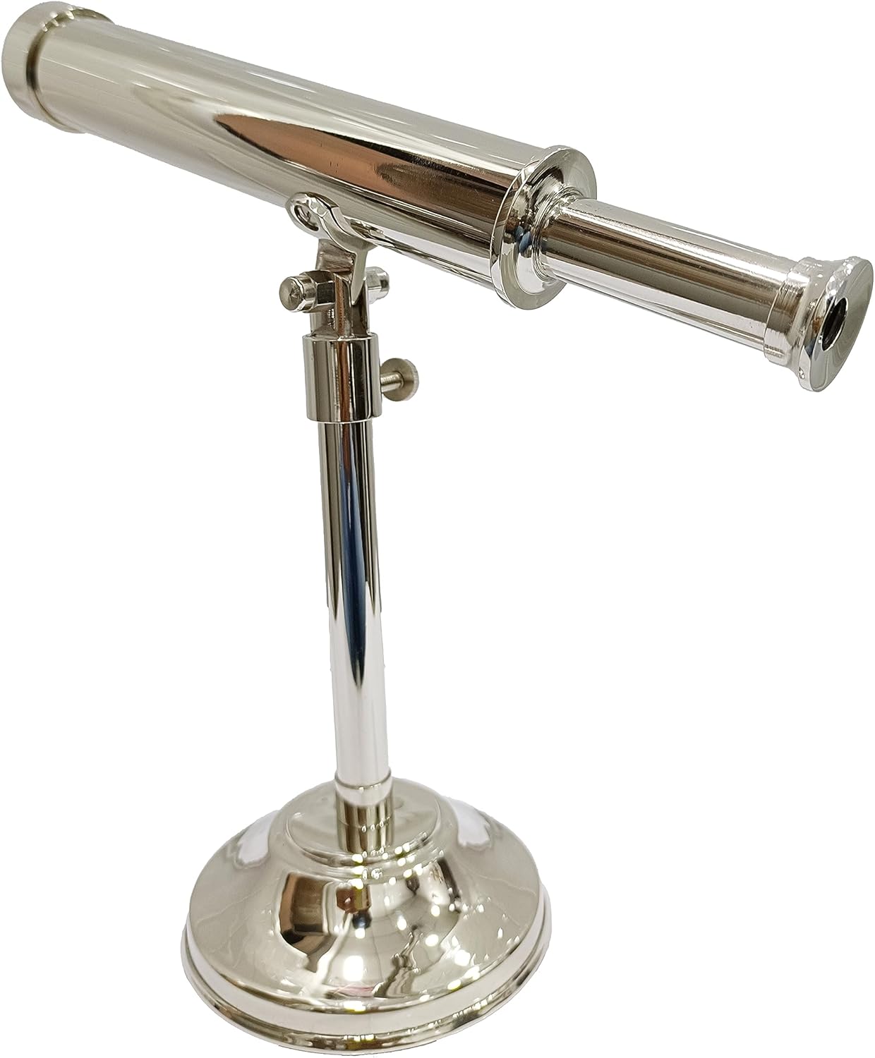 Nautical Brass Telescope with Nickel Finish Vintage Look