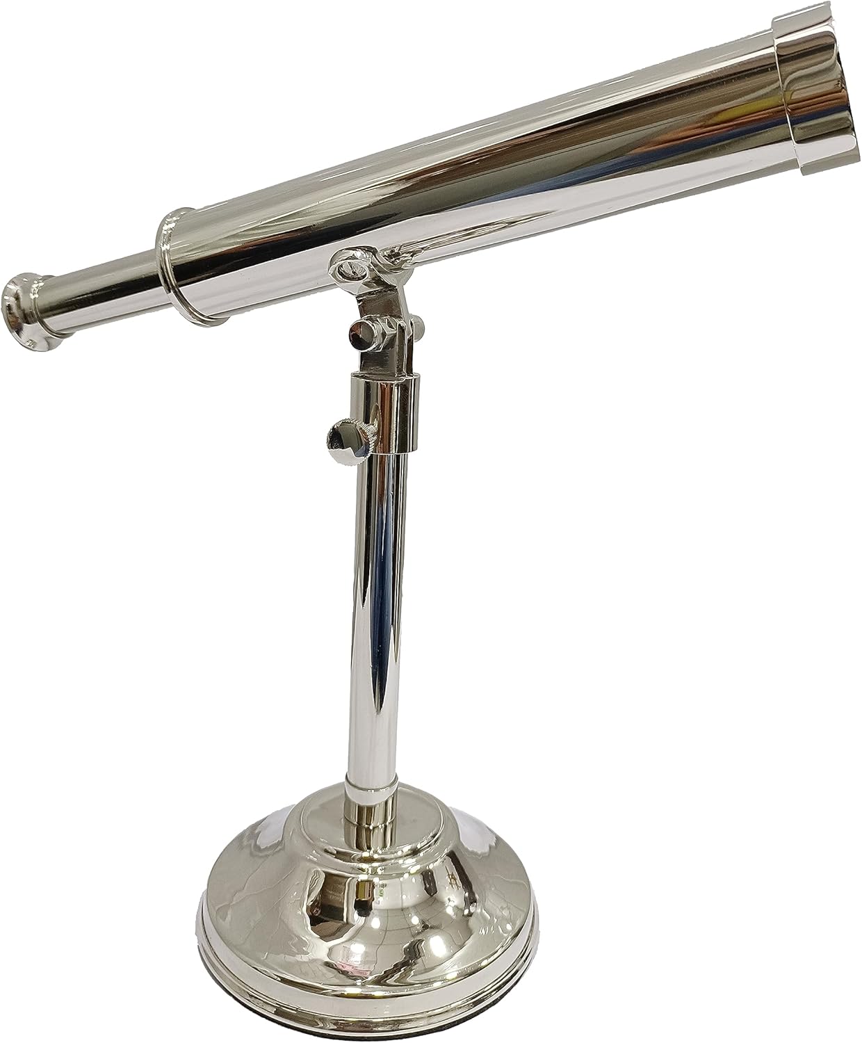 Nautical Brass Telescope with Nickel Finish Vintage Look