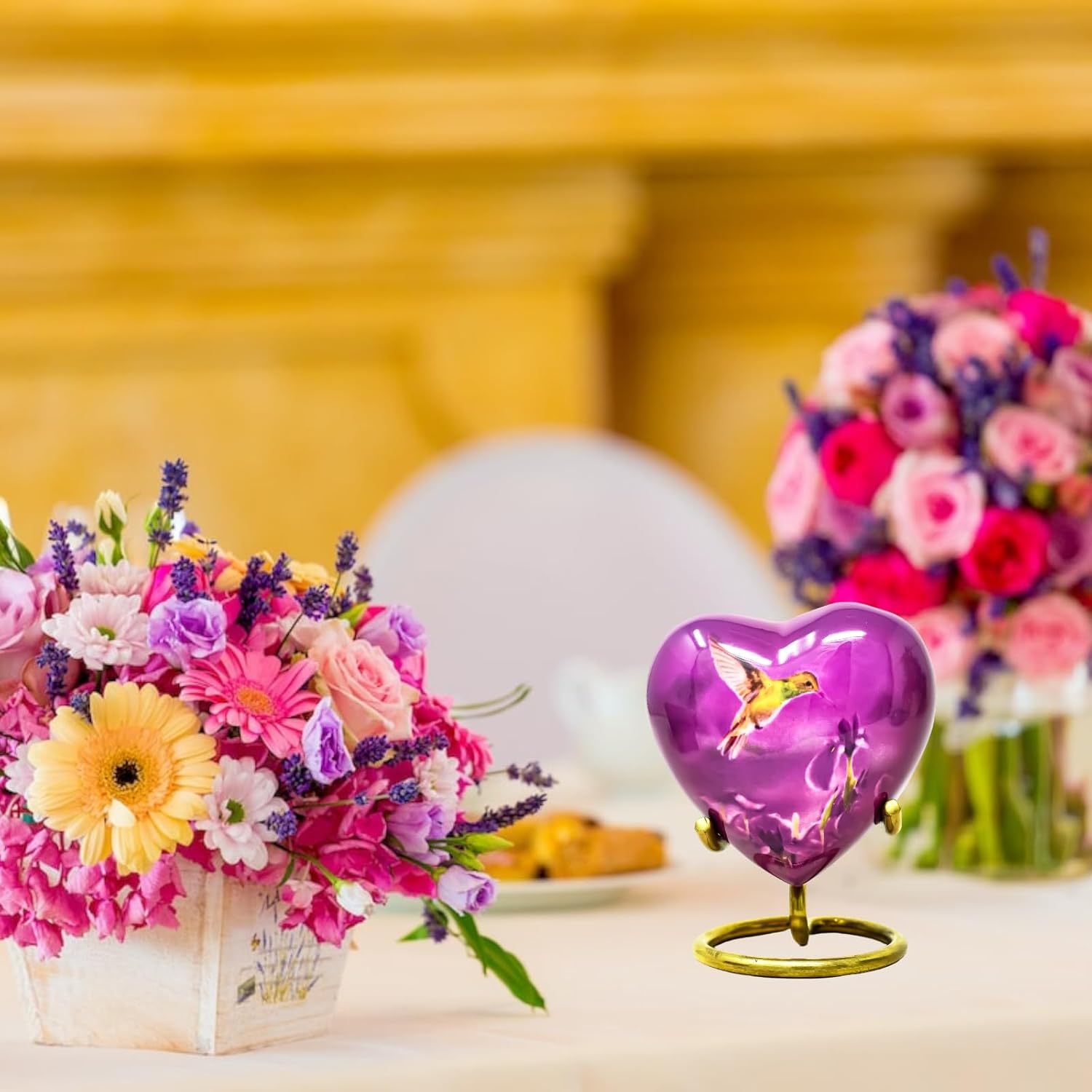 Small Urn for Human Ashes - Mini Urn Keepsake Decorative Urn