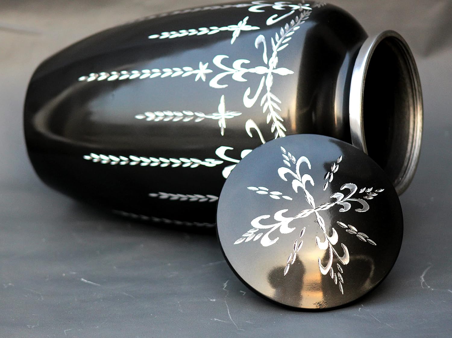 Adult Cremation Urns for Human Ashes - Decorative Urns for Funeral Remembrance - Large Keepsake Box