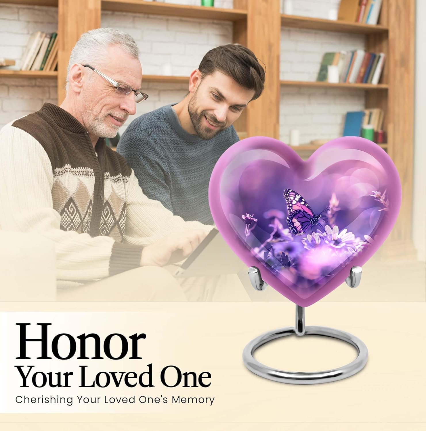 Butterfly Urn for Human Ashes - 3 Inch Handcrafted Memorial Decor