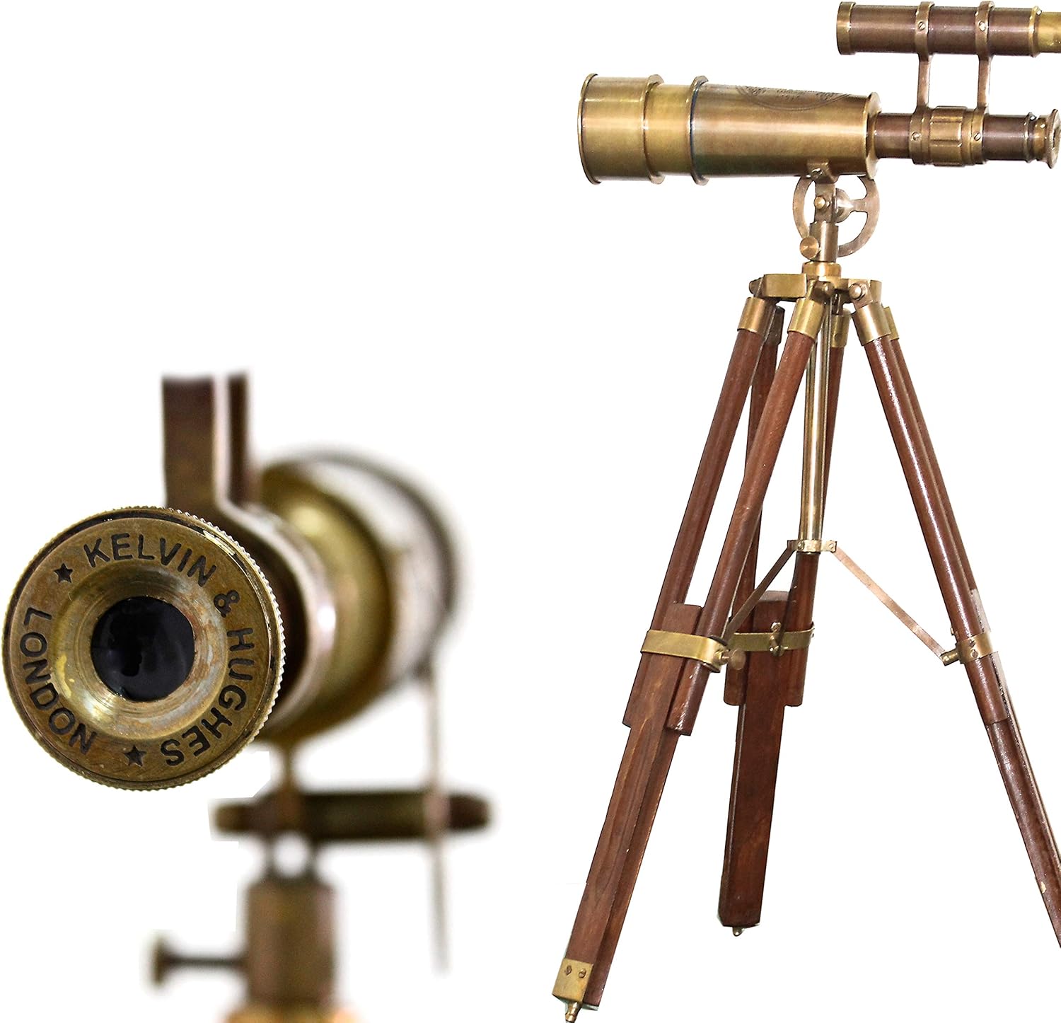 Vintage Marine Telescope Brass Decorative Desk Display