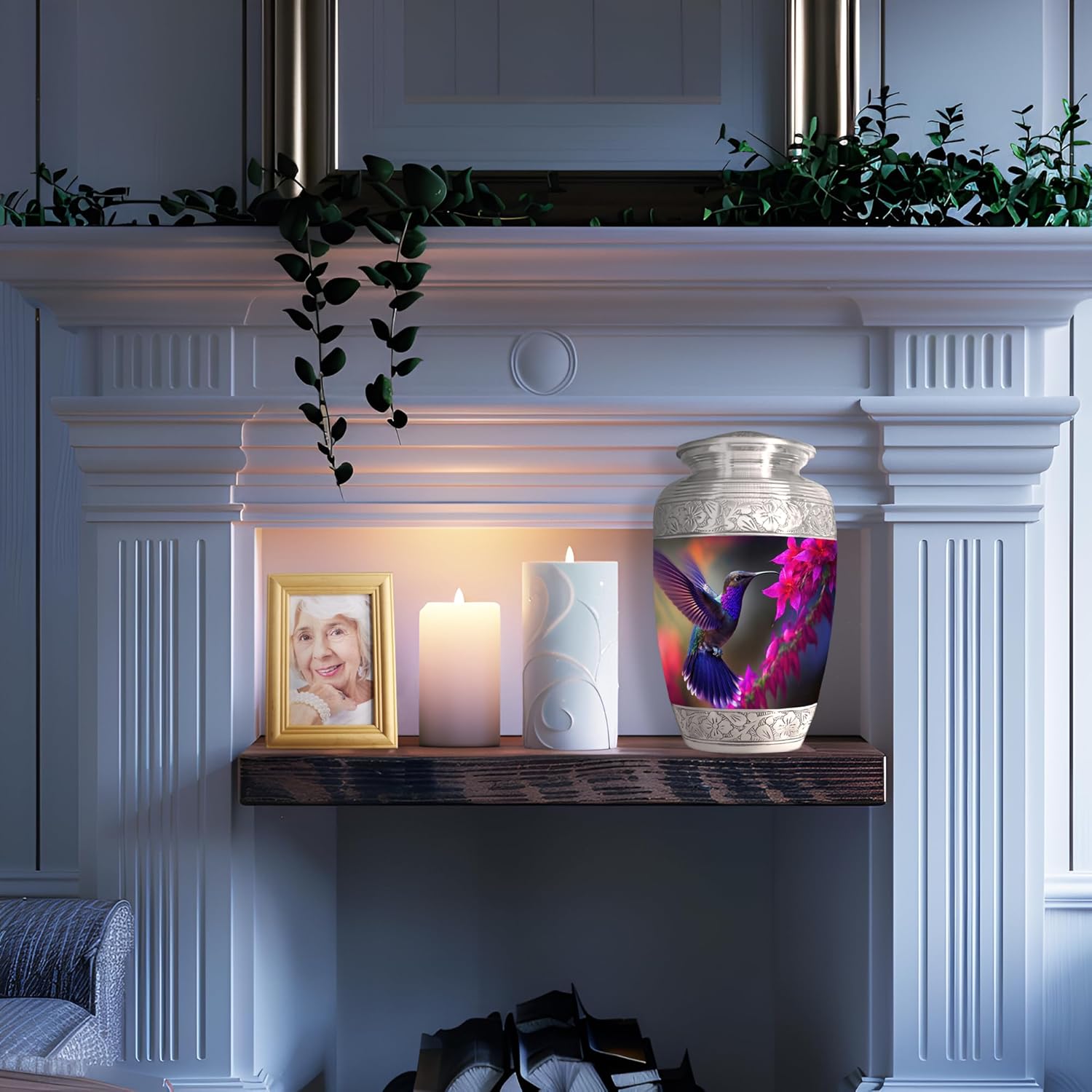 Naniurn Hummingbird Decorative Urn for Ashes Large Size