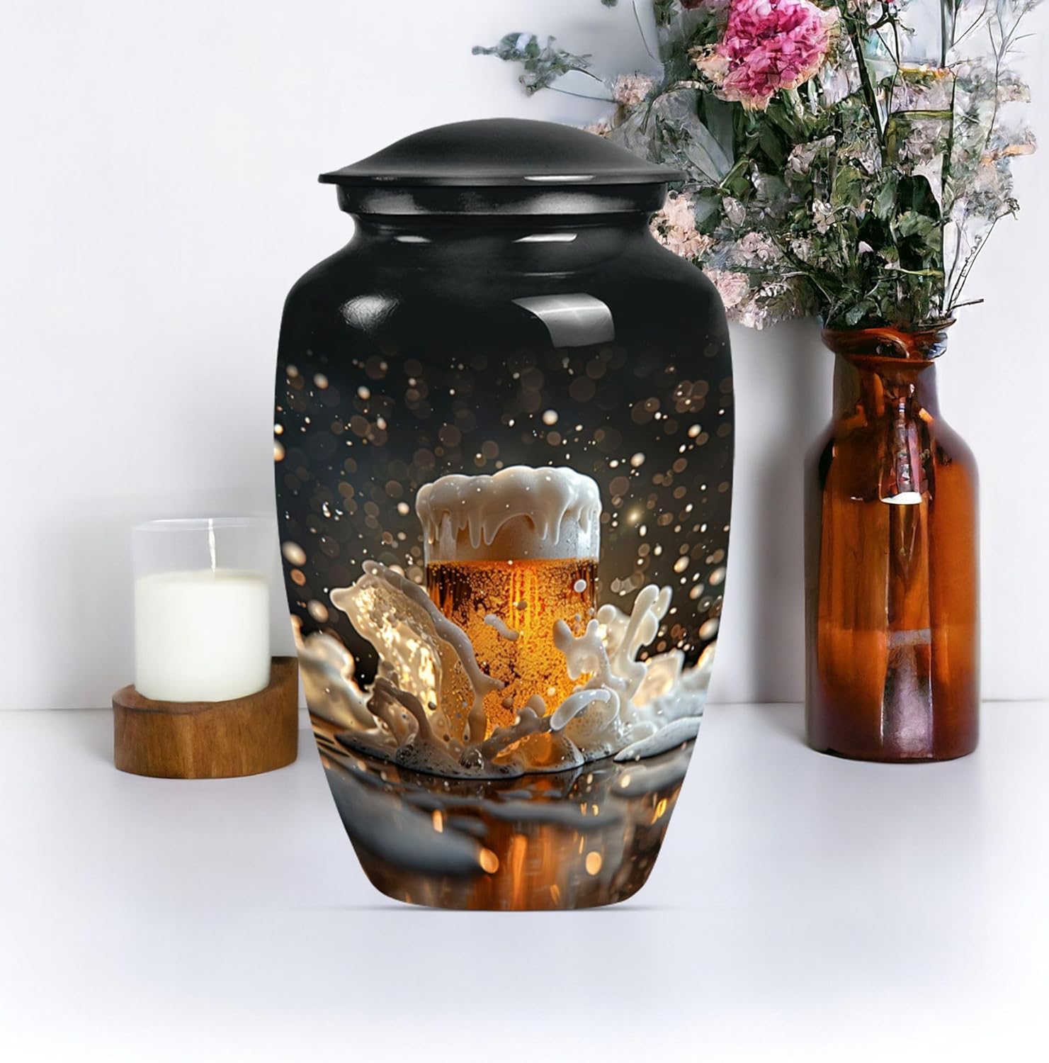 10 Inch Cremation Urn for Human Ashes - Decorative Urn for Adult