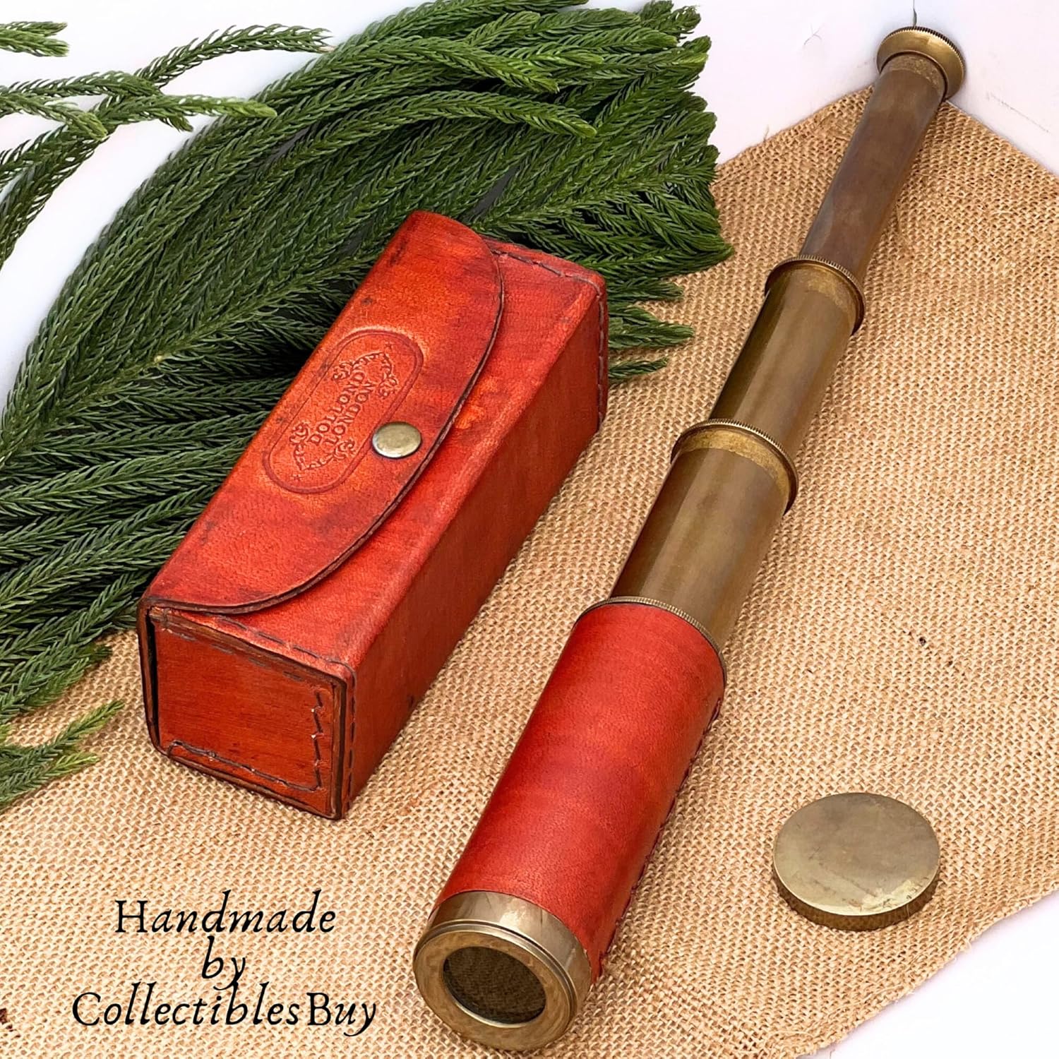 Vintage Brass Spyglass Telescope 16 Inch Dollond London 1920